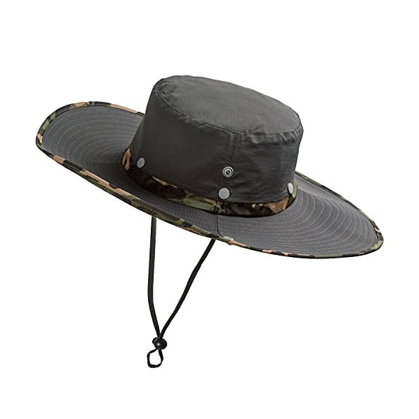 ZPbliss-Outdoor-Bucket-Fishing-Boonie-Hat-Summer-UV-Protection-Sun-Cap-with-Chin-Strap-and-Removable-Top