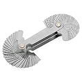 OriGlam Screw Thread Pitch Cutting Gauge Tool Set, Stainless Steel Metric Screw Pitch Thread Gauge Measuring Tool, 55-Degree & Metric 60-Degree Grip Whitworth Screw Thread Pitch Gauge