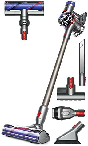 Dyson V8 Animal Cordless HEPA Vacuum Cleaner + Direct Drive Cleaner Head + Wand Set + Mini Motorized Tool + Dusting Brush + Docking Station + Combination Tool + Crevice Tool