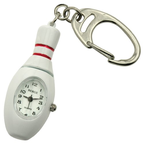 JAS Unisex Novelty Belt Fob/Keychain Watch - Bowling Pin