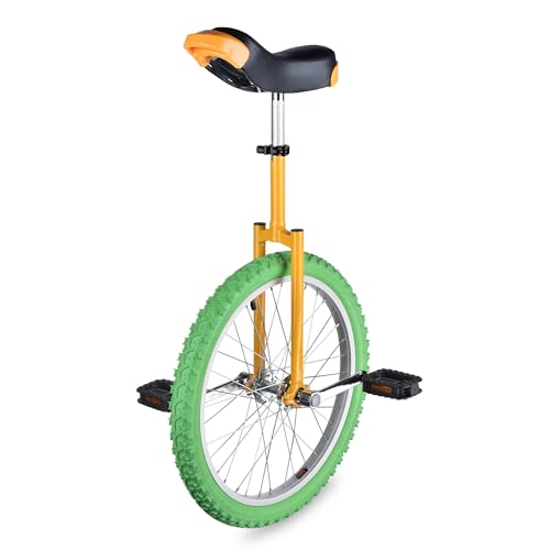 AW 16/18/20/24 Inch Wheel Outdoor Unicycle Adjustable Seat Exercise Bicycle Fit Adults Kids Outdoor Sports Fitness Exercise, for Choice