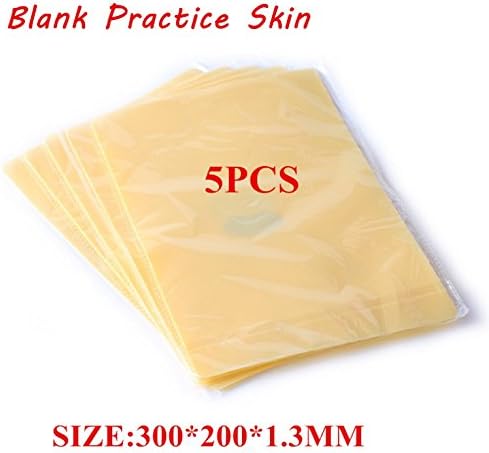 Pro High Quality 5PCS Silicone Tattoo Practice Skin A4 Size Stencil Double Sides Supply