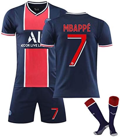 ユニフォーム サッカーユニフォーム子供大人用 ムバペ 背番号7 ...