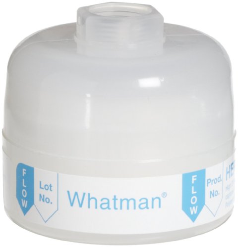 Whatman 2609T Hepa-Cap 36 In-Line Venting Filter, 60 psi Maximum Pressure, Inlet 3/8