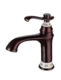 Septvl Uso general de estilo retro-frota aceite Acabado Bronce grifos Lavabo encimera