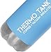 Thermo Tank Insulated Stainless Steel Water Bottle - Ice Cold 36 Hours! Vacuum + Copper Technology - 25 Ounce (Haze Blue, 25oz)