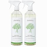 Puracy Natural All Purpose Cleaner, Streak-Free Household Multi-Surface Spray, Green Tea & Lime, 25 Ounce (2-Pack)