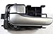 PT Auto Warehouse NI-2175S-LH - Inner Interior Inside Door Handle, Silver - Left Driver Side, Replaces 80671-6Z500, 806716Z500