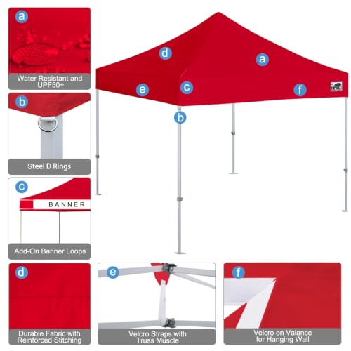 Eurmax USA 10x10 Pop Up Canopy Review: Commercial Instant Shelter with Rolling Bag image 26