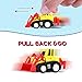 TOYMYTOY Pull Back Vehicles, 12-Pack Mini Construction Vehicles Race Car Toy Trucks for Kids Toddlers Boys Girls Pull Back and Go Car Toy Play Set