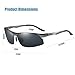 COSVER Men's Polarized Sports Sunglasses for Men Driving Cycling Running Fishing Golf Unbreakable Frame Metal Glasses 8003 (Gray)
