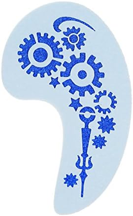Steampunk Cogs Face Painting Crafting Card Making Stencil Approx 12cm x 8cm Washable and Reusable