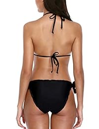 Vegatos traje de baño de dos piezas para dama, triangular, con corbata lateral