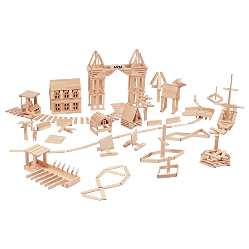 KAPLA Wooden Construction Set 1000 Building Planks in a Chest for