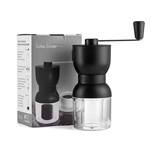 Wuudi Manuelle Kaffeemühle mit einstellbarer Einstellung, konische Keramik-Fräsmühle, Kaffeemühle für Aeropress… – Bild 3