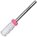 Pana Professional USA Ceramic White Small Barrel Bit Nail Drill (Grit: TRIPLE 3X COARSE) 3/32