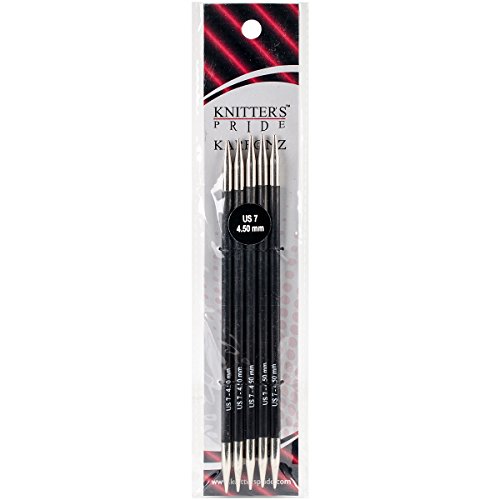 UPC 499995158382, Knitter&#39;s Pride Karbonz Double Pointed 6-inch (15cm) Knitting Needles; Size US 7 (4.50mm) 110114