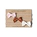 Baby Bow Set of 3 on Nude Nylon Headband - Felt & Leather (Best Sellers)