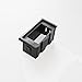 X-Haibei 2pcs Rocker Switch Panel Switch Holder Housing Kit Black Plastic