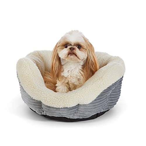 AmazonBasics Round Warming Pet Bed, 18" Pricepulse