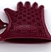 Silicone BBQ Gloves/Cooking Gloves, 3 Day Dec. Sale, Ultra-Odor Resistant, Heat Protective -Burgundy Wine, Cooking Gloves, Premium Eco-Friendly by More Cuisine Essentials BG - 0129M