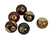 IMAX 70280-6 Antique Pool Balls - Set of 6 Snooker Balls for Game Room, Den - Hand Painted Decorative Billiard Balls. Billiard and Pool