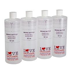 GROOMER ESSENTIALS 32oz Dilution Bottles - Set of 4