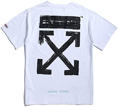 Miedaing Off OW White Classic Arroff OW White Print Hip Hop Short Sleeve T-Shirt for Men Women