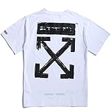 Miedaing Off OW White Classic Arroff OW White Print Hip Hop Short Sleeve T-Shirt for Men Women