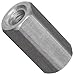 Hex Standoff, Aluminum, Plain Finish, Female, Right Hand, 4-40 Screw Size, 3/8