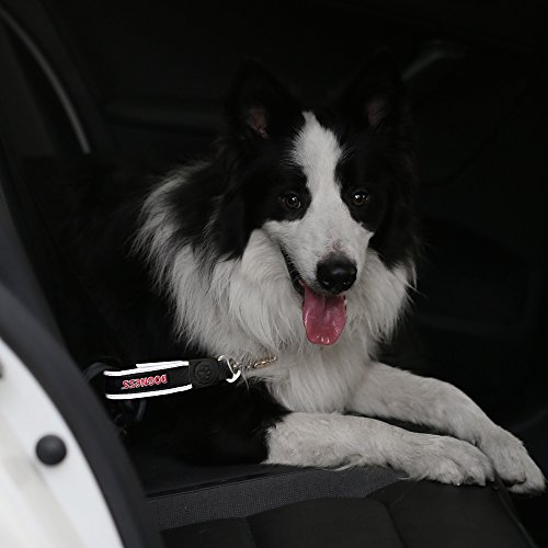 DOGNESS Car Seat Belt for Pet Travel Safety, Adjustable or Loop, Universal Vehicle Harness Tether with Heavy Duty Swivel Lock, for Small Medium Large Dogs Cats, Matching Harness Collar Sold Separately