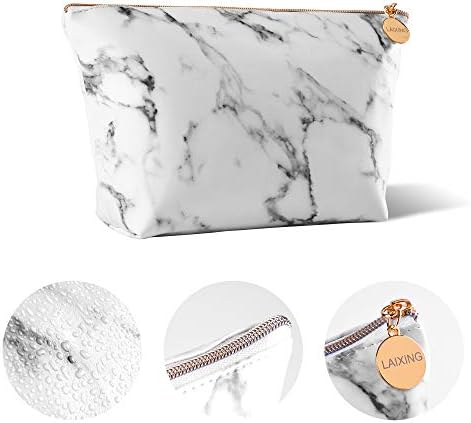 Marble Makeup Bag,Portable Cosmetic Bag Travel Tolietry Bag Large Makeup Pouch Waterproof Organizer Bag for Women Girls 4 Marble Makeup Bag,Portable Cosmetic Bag Travel Tolietry Bag Large Makeup Pouch Waterproof Organizer Bag for Women Girls