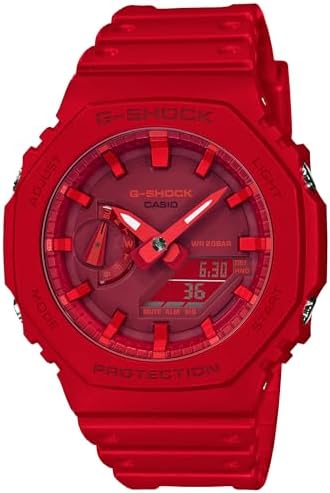 Amazon.com: G-Shock GA-2100-4A Red One Size : Casio: Clothing