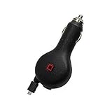 Professional Retractable Car Charger for your Plantronics M50 BlueTooth Headset with 