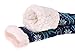SDBING Slipper Socks for Women with Grippers, Winter Warm Fuzzy Indoor Christmas Gifts Socks (Blue)