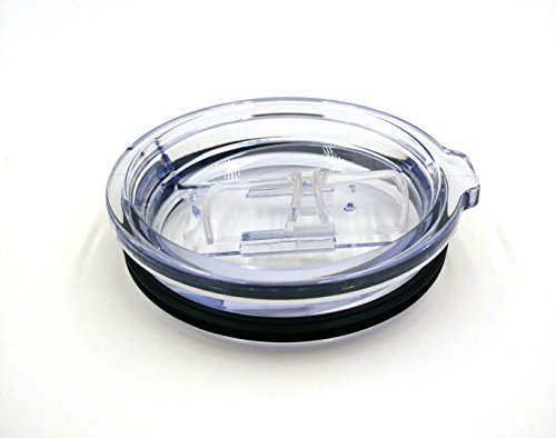 Spill and splash proof replacement lid for 30 & 20 ounce tumblers - Fits Yeti Rambler, RTIC, Ozark Trails, KEEPER, & most 20 & 30 Oz tumblers (30 ounce, sliding lid)