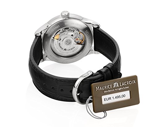 Maurice-Lacroix-Les-Classiques-Automatique-Date-LC6027-SS001-320-Herrenuhr-Automatik-Edelstahl-Gold-Saphirglas-Sichtboden-Gehuse-Edelstahl-Lederband-schwarz-Zifferblatt-anthrazit