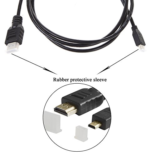 image for Luxebell High Speed HDMI HD Video Cable for Gopro Hero 5 4 Black Silve