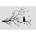 TOOGOO(R) Newly designed Cat On Long Tree Branch DIY Vinyl Wall Sticker Animals Birds Wall Decal Art Transfers Window Sticker Home Decor-99150cm