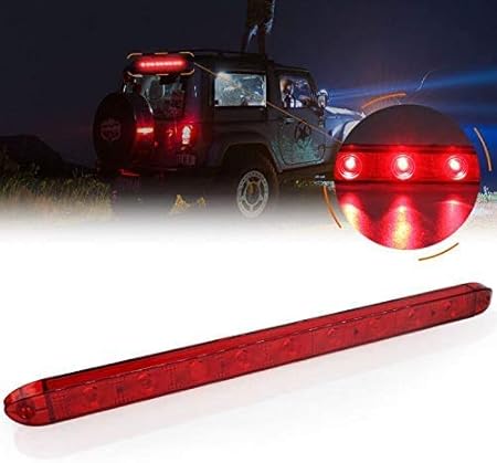 Amazon X Style ハイマウントストップランプ 24v 車用 9連 高輝度 Led ストップランプ ブレーキランプ テールランプ 尾灯 補助ブレーキ カスタム 電飾 パーツ トラック バス トレーラー ローリー イルミネーション 汎用 1個セット レッド 車 バイク 車 バイク