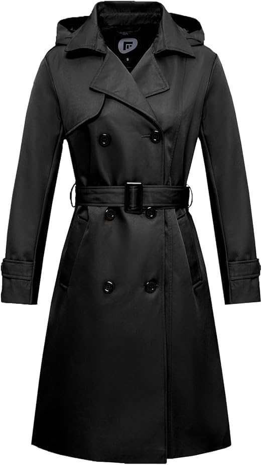 Amazon.com: FARVALUE Women's Waterproof Trench Coat Double