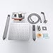 Bathtub Shower Faucet.Brushed Nickel Shower Faucets Sets Complete.10IN Rain Shower System.All Metal Shower Fixtures.Shower Rough Valve Body Included