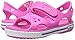 Crocs Kids' Crocband II Sandals, Light Grey/Navy, 9 Toddler