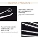Tenozek 7 PCS Dental Tools Stainless Steel Dental Hygiene Kit, Dental Pick,Tooth Scraper Plaque Tartar Remover, Teeth Cleaning Tools for Oral Care&Pet Use Black