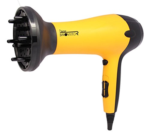 Click Here to See More Images INNOVATOR Ionic Hair Dryer 1875W Color Yellow With Diffuser