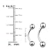 BodyJ4You Crystal Elephant Belly Ring 14G