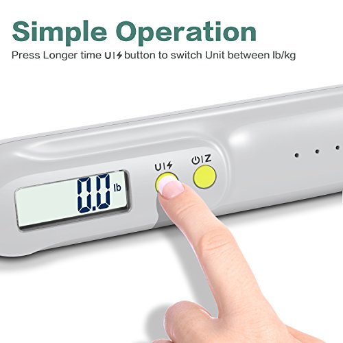 image for NUTRI FIT Rechargeable Hanging Luggage Scale, 2600mAH Portable Power B