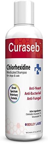 Curaseb Antifungal &amp; Antibacterial Chlorhexidine Shampoo for Dogs &amp; Cats w/