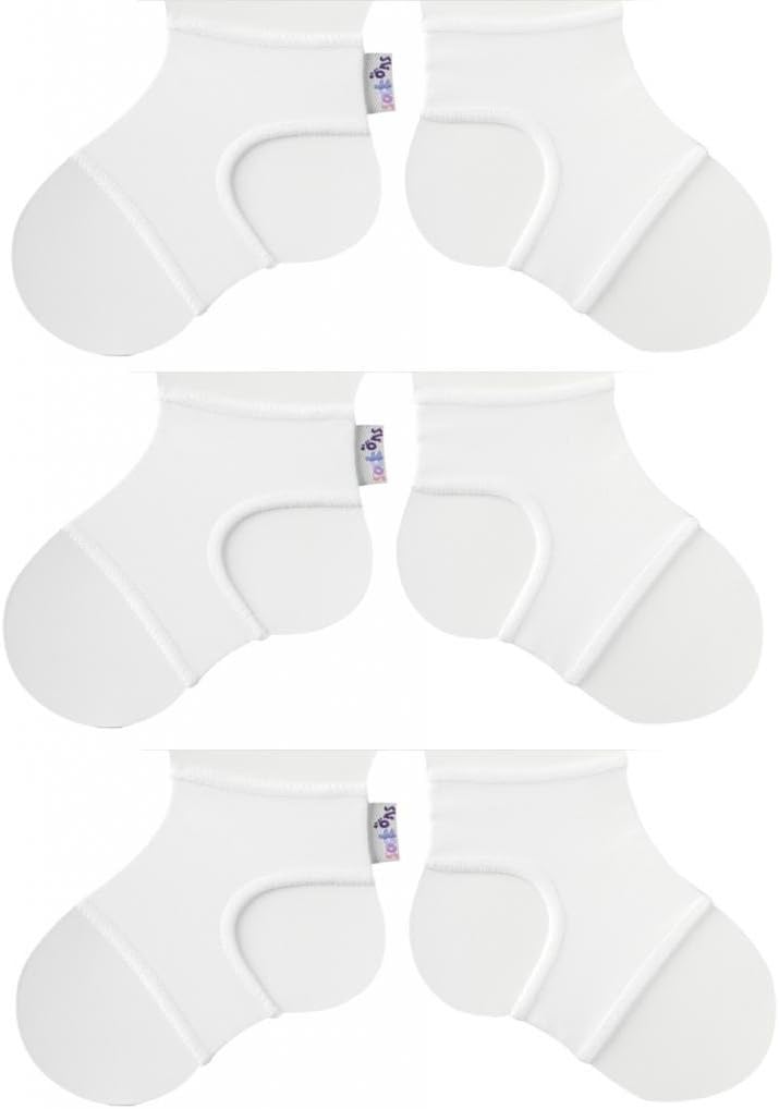 Classic (0-6 Months), White, 3 Pack