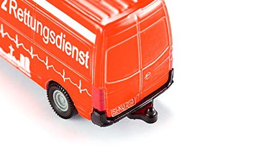 siku 0805, Krankenwagen, Metall/Kunststoff, Rot, Vielseitig einsetzbar, Spielzeugfahrzeug für Kinder – Bild 4